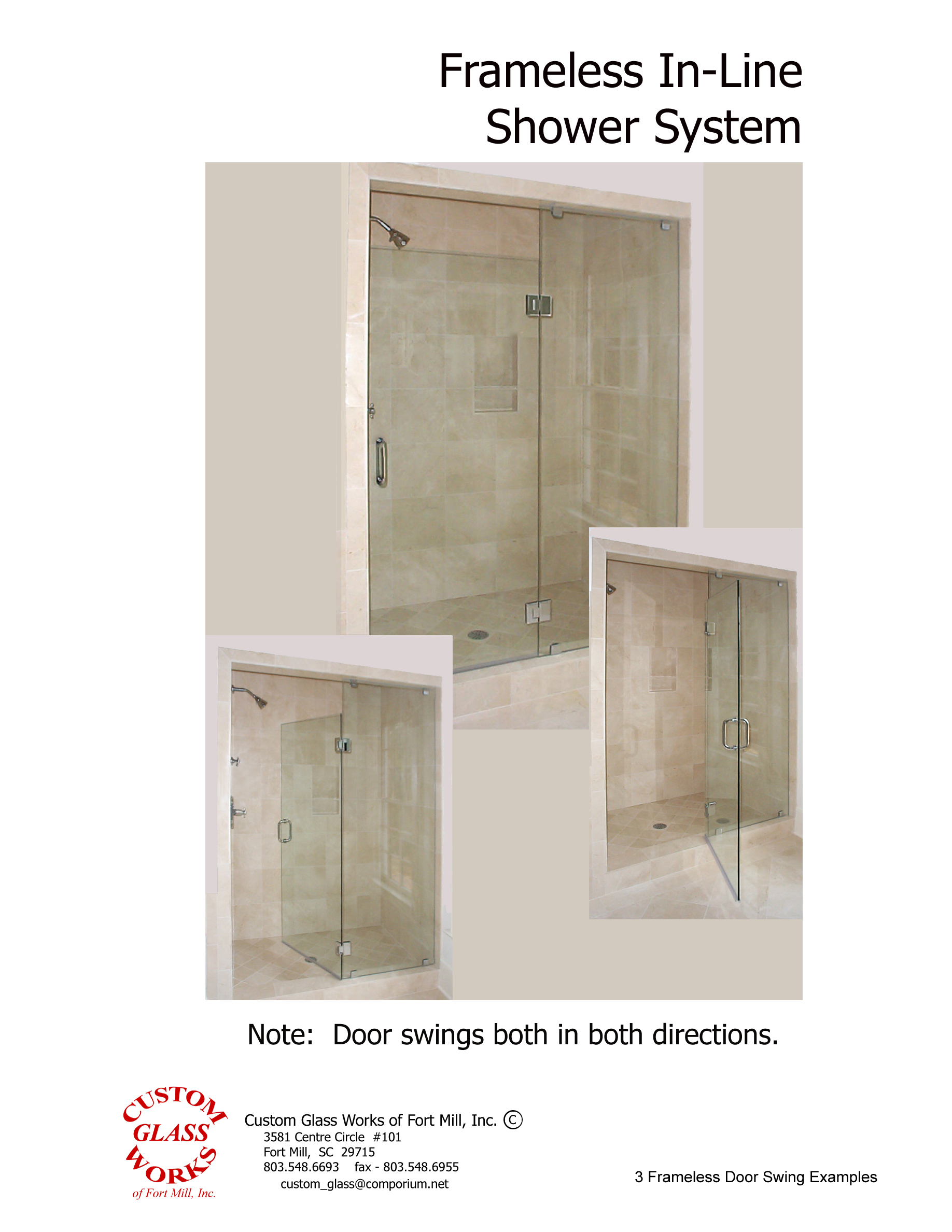 3 Frameless Door Swing Example